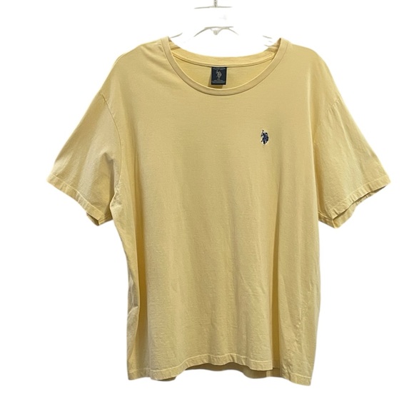 US POLL ASSN. MENS YELLOW SHORT SLEEVE SHIRT SIZE XL - Picture 1 of 7